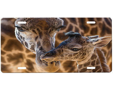 Giraffe License Plate