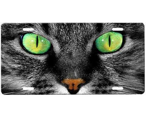 Cat Eyes License Plate