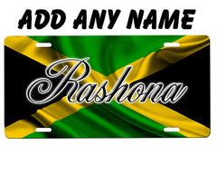 Jamaican Flag License Plate