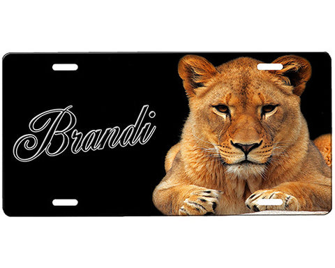 Lioness License Plate