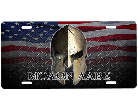 Molon Labe License Plate