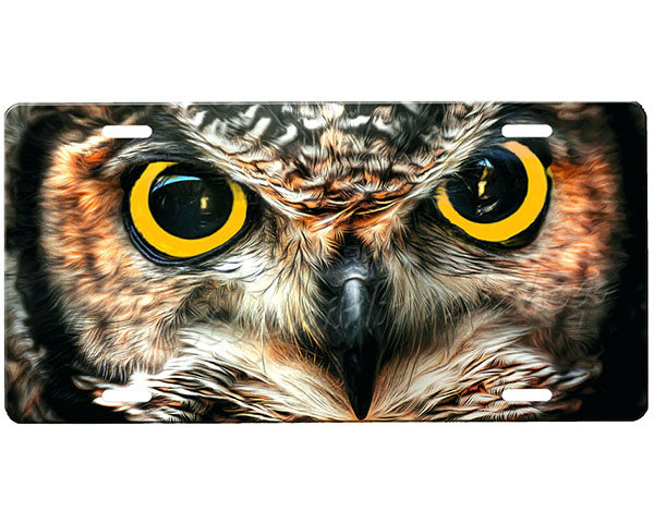 Owl License Plate