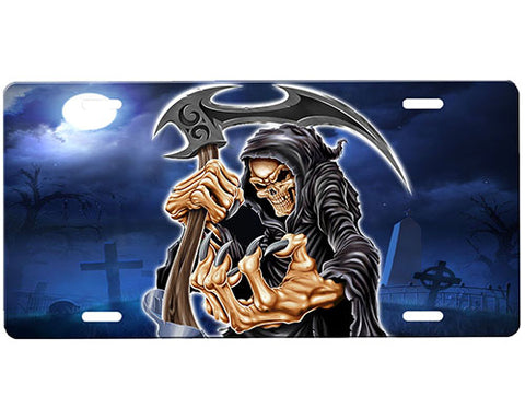 Grim Reaper License Plate