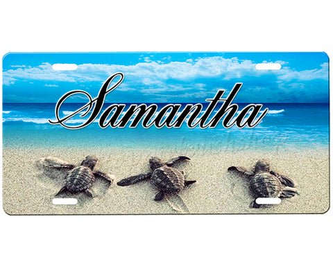 Sea Turtle License Plate