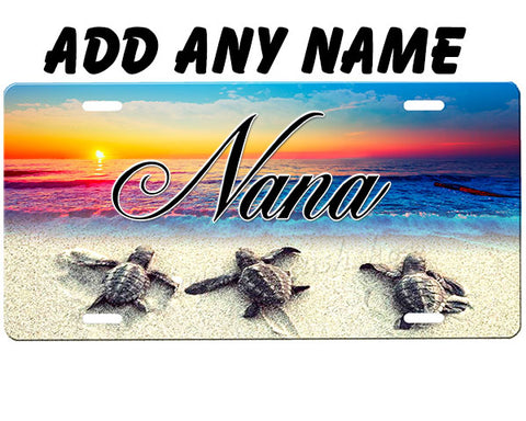 Sea Turtle License Plate