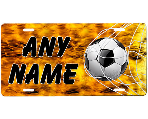 Soccer Ball License Plate