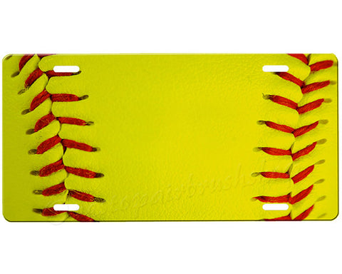 Softball License Plate
