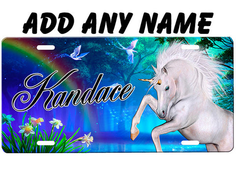 Unicorn License Plate