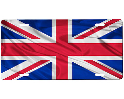 Union Jack Flag License Plate