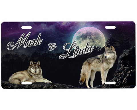 Wolf License Plate