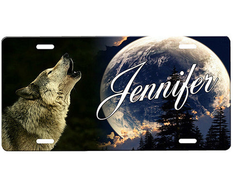 Wolf License Plate