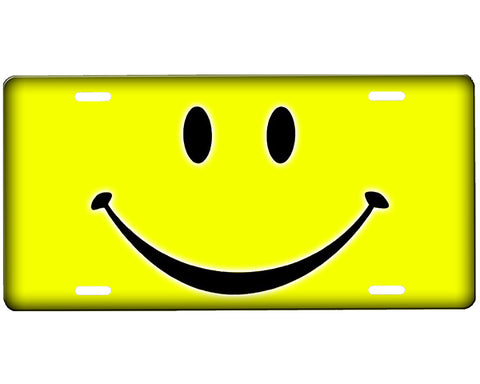 Smiley Face License Plate